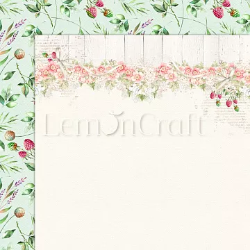 Бумага "Raspberry Garden 04" (Lemon Craft)