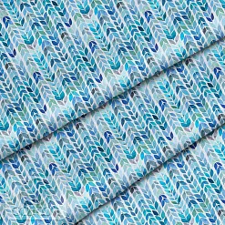 Отрез ткани 79х50 см "Косичка из листиков" (Cotton)