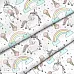Отрез ткани 79х50 см "Единороги с мороженым" (Cotton)