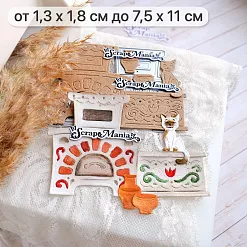 Нож "Русские сказки. Печка", 7,5х11 см (ScrapMania)