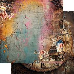 Набор бумаги 30х30 см "Steampunk Time", 6 листов (Alchemy of Art)