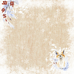 Бумага "Снежная клюква. Холща" (ScrapMania)