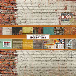 Набор бумаги 30х30 см "Edge of town. Гаражи", 8 листов (ScrapBerry's)