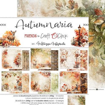 Набор бумаги 30х30 см "Autumnaria", 6 листов (CraftO'clock)