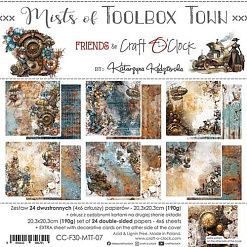 Набор бумаги 20х20 см "Mists of toolbox town", 24 листа (CraftO'clock)