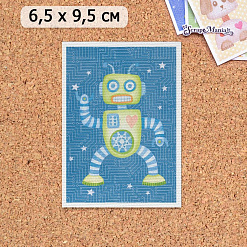 Тканевая карточка "Роботы. Робот" (ScrapMania)
