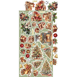 Набор бумаги 30х15 см "Christmas treasure. Для вырезания. Детали", 18 листов (CraftO'clock)