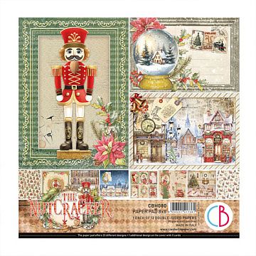 Набор бумаги 20х20 см "The Nutcracker", 12 листов (Ciao bella)