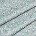 Отрез ткани 39х50 см "Розы с завитками на мятном" (Cotton)