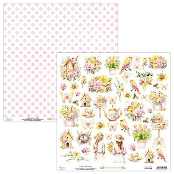 Бумага 30х30 см "Blossom Serenity. Для вырезания" (Mintay)