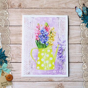 Тканевая карточка "Время тюльпанов. Букет" (ScrapMania)