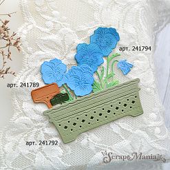 Нож "Цветочные кашпо. Прямоугольные", 8,3х2,9 см (ScrapMania)