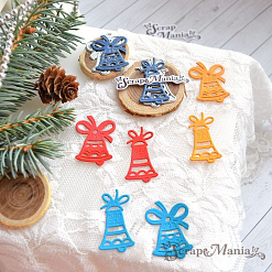 Нож "Новогодние игрушки. Колокольчики", 2,5х3,5 см (ScrapMania)
