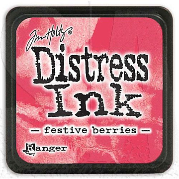 Штемпельная подушечка мини Distress Ink "Festive Berries" (Ranger)