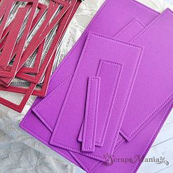 Нож "Прямоугольники со строчкой. Округлые углы", 15х10 см (ScrapMania)