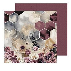 Бумага 20х20 см "Осенняя акварель. Лист 02" (ScrapbookDesigns)