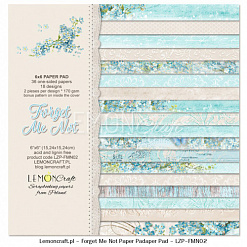 Набор бумаги 15х15 см "Forget me not", 36 листов (Lemon Craft)