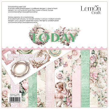Набор бумаги 30х30 см "Today", 6 листов (Lemon Craft)