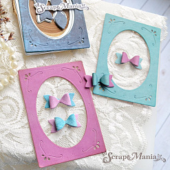 Нож "Рамка с бантом", 5,5х8 см (ScrapMania)