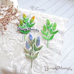 Нож "Длинные растения. Ветка с метелками", 4,1х8 см (ScrapMania)