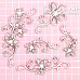Чипборд "Цветы ажурные", 9,1х5 см (Scrapiki)