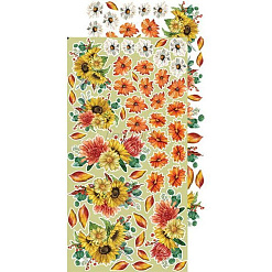 Набор бумаги 30х15 см "Autumn beauty. Для вырезания. Цветы", 12 листов (CraftO'clock)