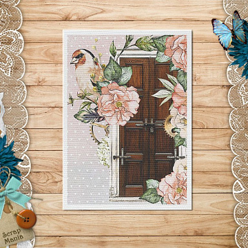 Тканевая карточка "Девичья тайна. Дверь в мечту" (ScrapMania)