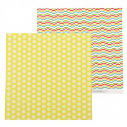 Бумага "Здесь живет детство. Цветные волны" (АртУзор)