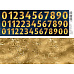 Лист с картинками 10х30 см "Фономикс. Новогодний. Цифры" (ScrapMania)