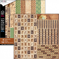 Набор бумаги 30х30 см "Codex leonardo. Фоновый", 8 листов (Ciao bella)
