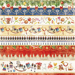 Набор бумаги 30х30 см "The Nutcracker", 8 листов (Bee Shabby)