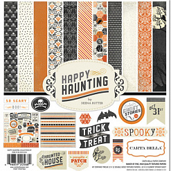 Набор бумаги 30х30 см "Happy haunting", 12 листов