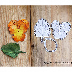 Нож "Анютины глазки", 3х3 см (Scrapfriend)