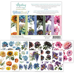 Набор бумаги 15х20 см "Flora Book 7", 24 листа (Mintay)