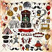 Набор бумаги 20х20 см "Circus", 16 листов (Summer Studio)