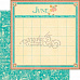 Набор бумаги 20х20 см "Children's Hour. Calendar Pad", 24 листа (Graphic 45)