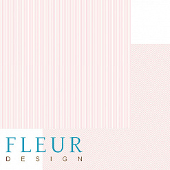 Бумага "Чисто и просто, базовая. Ванильно-розовая" (Fleur-design)