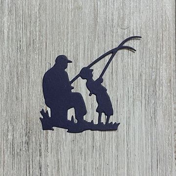 Нож "На рыбалке", 5,5х6 см (ArtScrap)