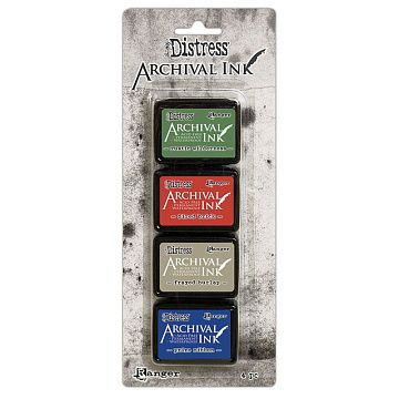 Набор штемпельных подушечек мини Archival Ink kit 6 (Ranger)