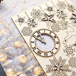 Чипборд "Фономикс. Новогодний. Олень. Новый год", 12х15 см (ScrapMania)