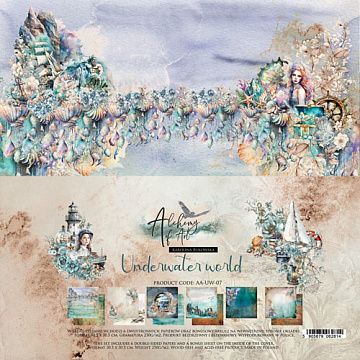 Набор бумаги 30х30 см "Underwater world", 6 листов (Alchemy of Art)