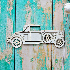 Украшение из чипборда "Автомобиль" (ScrapКрым)