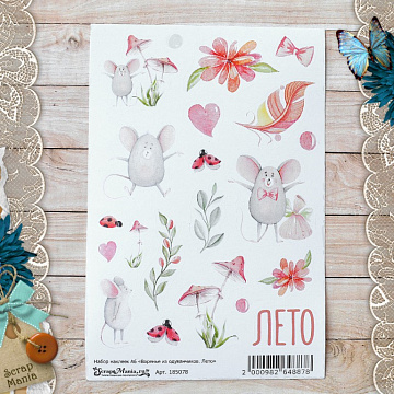 Набор наклеек А6 "Варенье из одуванчиков. Лето" (ScrapMania)