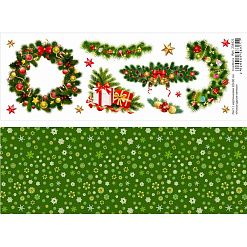 Лист с картинками 10х30 см "Новогодние венки" (ScrapMania)