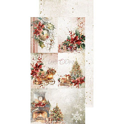 Набор бумаги 30х15 см "Christmas treasure. Для вырезания. Детали", 18 листов (CraftO'clock)