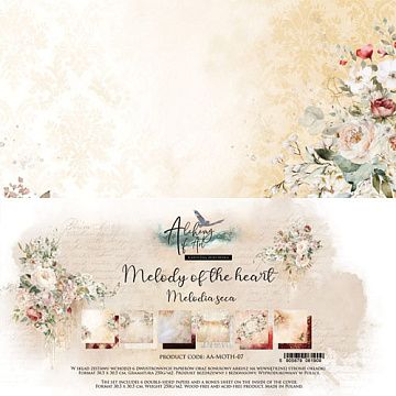 Набор бумаги 30х30 см "Melody of The Heart", 6 листов (Alchemy of Art)