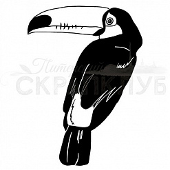 Штамп "Тукан младшенький", 2,5х3,5 см (Скрапклуб)