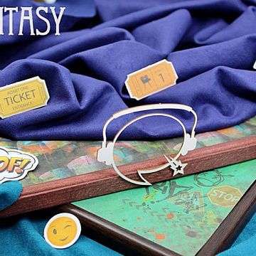 Украшение из чипборда "Комикс в наушниках 2069" (Fantasy)