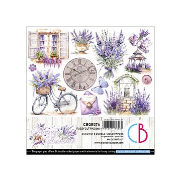 Набор бумаги 15х15 см "Morning in Provence. Для вырезания", 24 листа (Ciao bella)