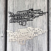 Нож "Абстракция", 4,4х10,3 см (ArtScrap)